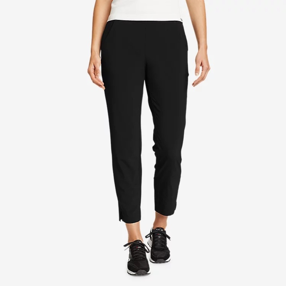 Eddie Bauer departure ankle pants stretch lightweight black size XL UPF protect